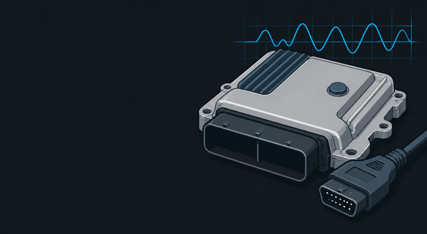 Illustrated automotive diagnostic control module